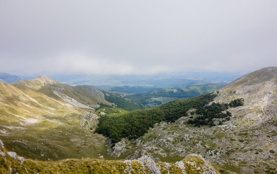 La Maiella Mountains and Landscape in Italy
